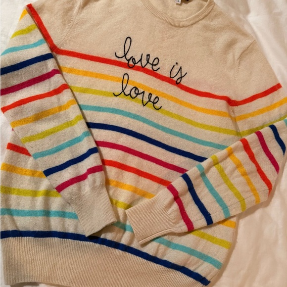 Lingua Franca Cashmere Sweater - Love is Love - Picture 3 of 5